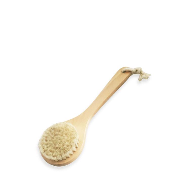Kalon Natural Bristle Bath Brush with Long Handle