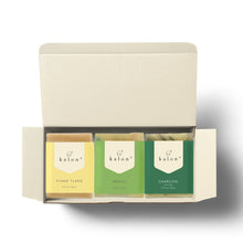Load image into Gallery viewer, Kalon Mini Travel Size Soap Trio No.2- Ylang Ylang, Neroli, Charcoal
