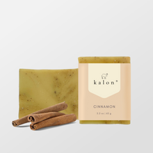 Load image into Gallery viewer, Kalon Mini Travel Size Soap Trio No.3- Cinnamon, Pure bar, Alfalfa sweetgrass

